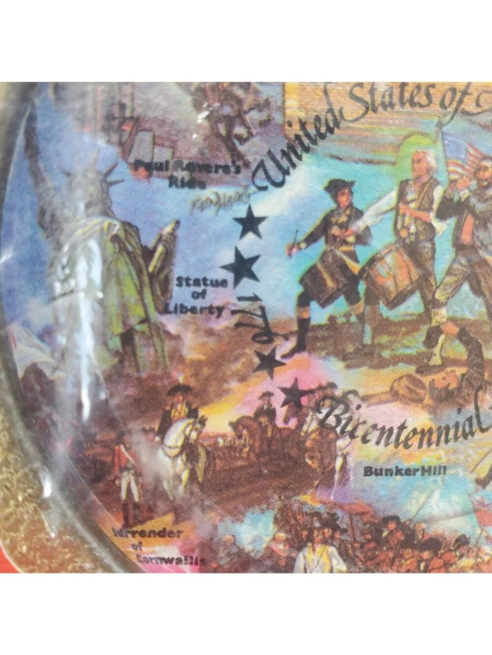 VTG 1976 Bicentennial Commemorative 6 Coasters 4th of July Flag Independence Day